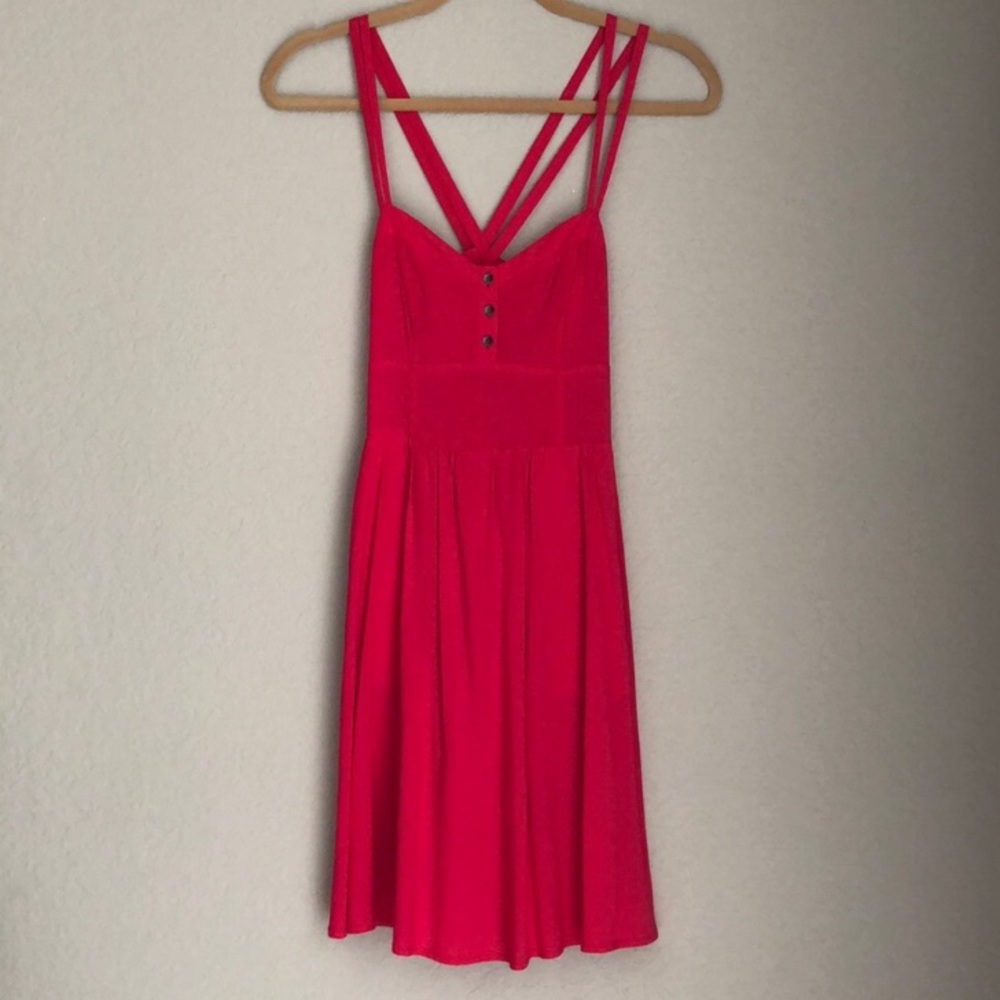 Express hot pink sundress size XS. 🌸